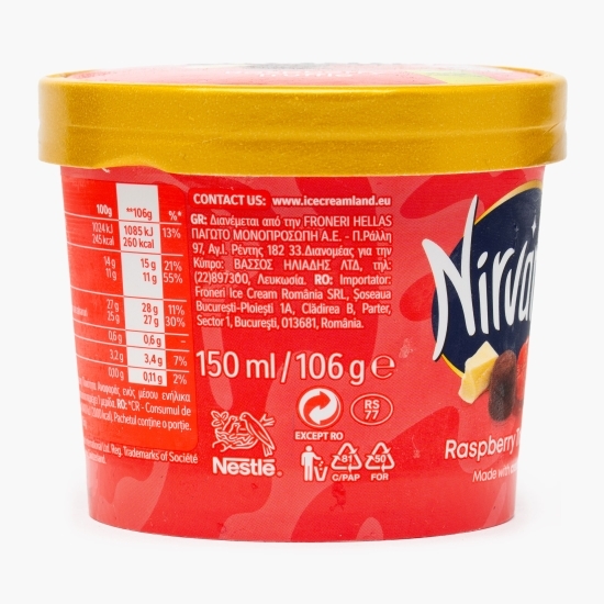 Înghețată Raspberry & Truffle, 150ml (106g)