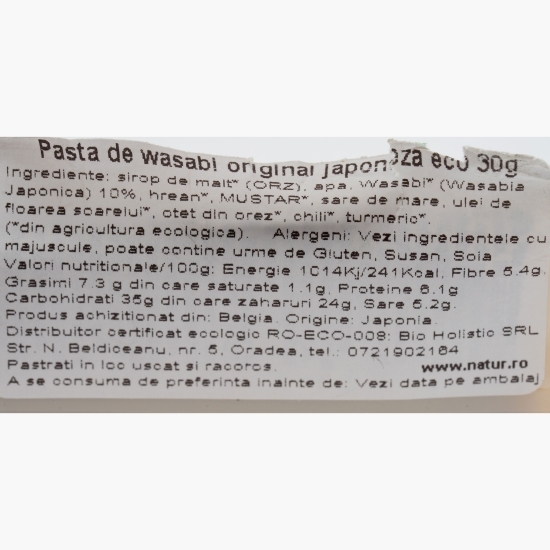 Pastă de wasabi eco 30g