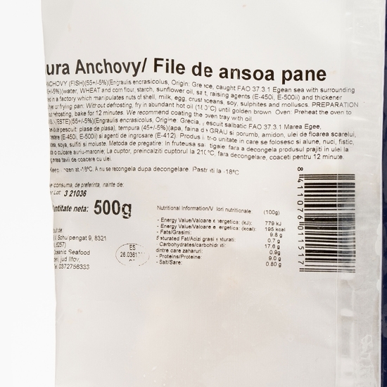 File de anșoa pane 500g