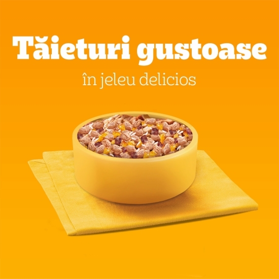 Hrană umedă pentru câini Junior cu mix carne și legume în sos, Multipack, 40 x 100g