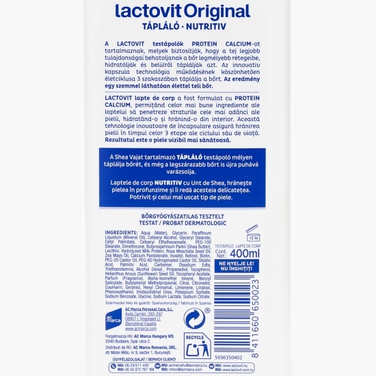 Lapte de corp pentru piele uscată 400ml