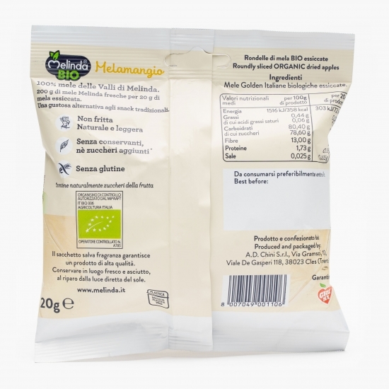 Chipsuri eco Melamangio din mere uscate 20g