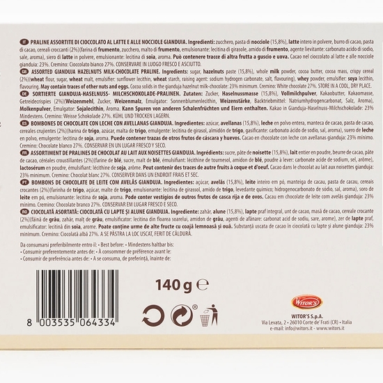 Mix ciocolată asortată Gianduiotto 140g