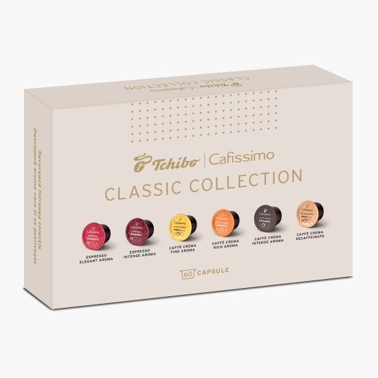 Pachet capsule cafea Cafissimo Classic Collection, 6 arome, 60 băuturi, 436g