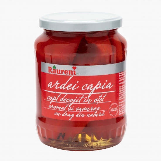 Ardei capia copt decojit în oțet 680g