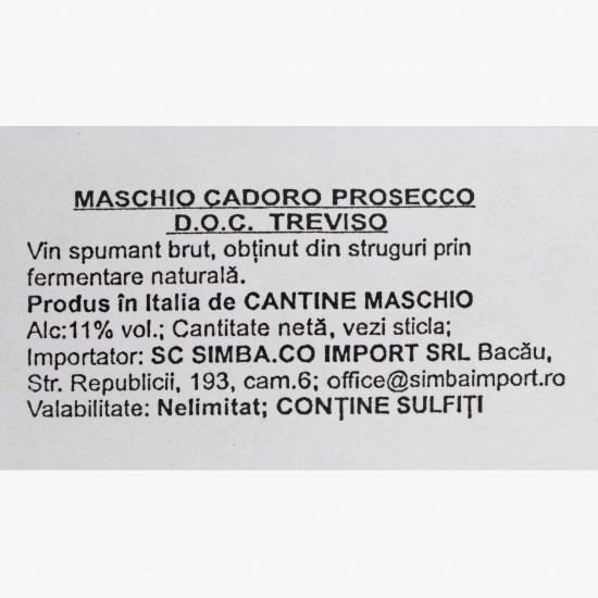 Vin spumant brut Prosecco D.O.C. Treviso 0.75l