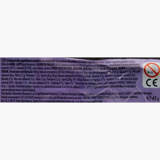 Sticks cu cremă de cacao bicolor Dips Kids 45g