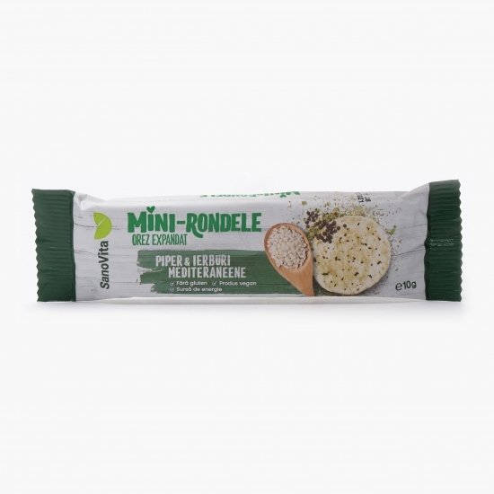 Mini-rondele din orez cu piper și ierburi aromatice 10g