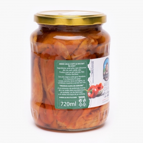 Ardei gras copt în oțet 680g