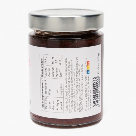 Dulceață de zmeură fără zahăr adăugat 360g