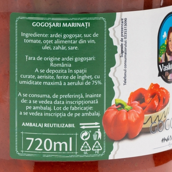 Gogoșari marinați 700g