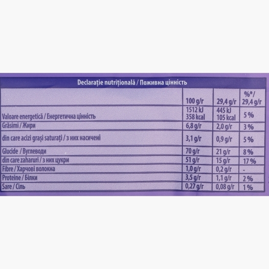 Biscuiți cu jeleu cu aromă zmeură Choco Jaffa 147g