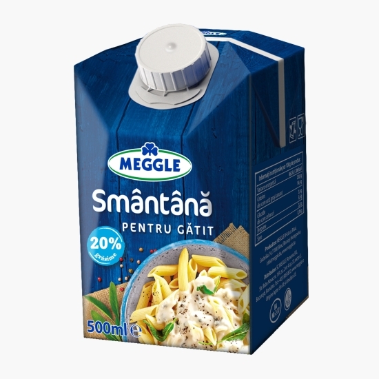 Smântână lichidă UHT pentru gătit 20% grăsime 0.5l