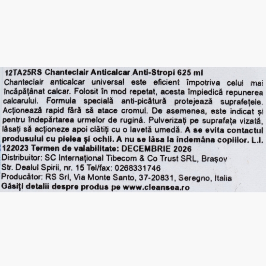 Soluție anticalcar anti-stropi 0.625l