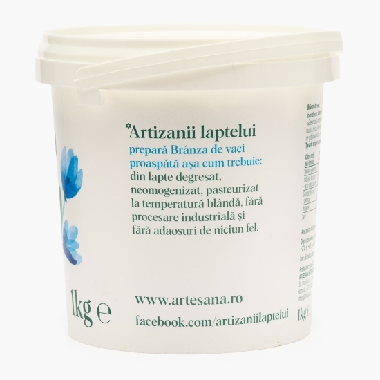 Brânză proaspătă de vacă 1% grăsime 1kg