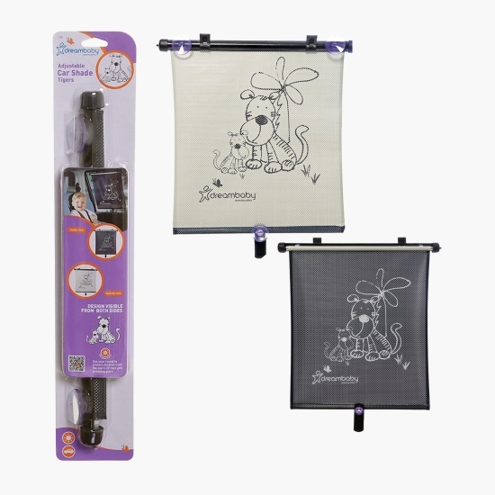 Parasolar auto tip rulou, ajustabil, model tigru