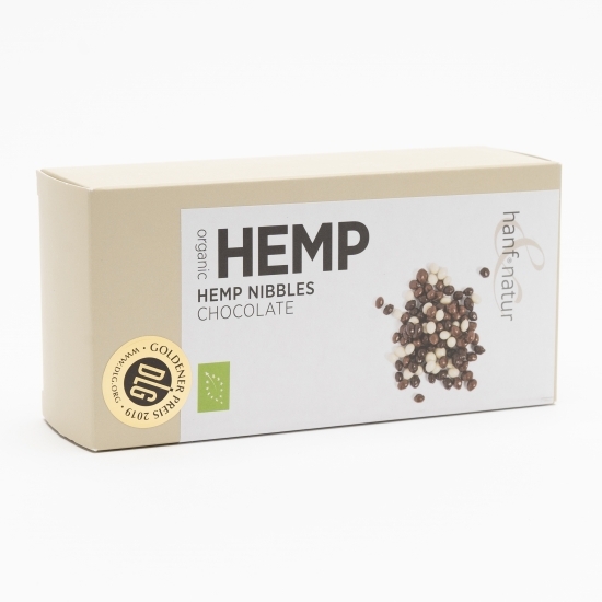 Snack din semințe de cânepă eco cu ciocolată 100g
