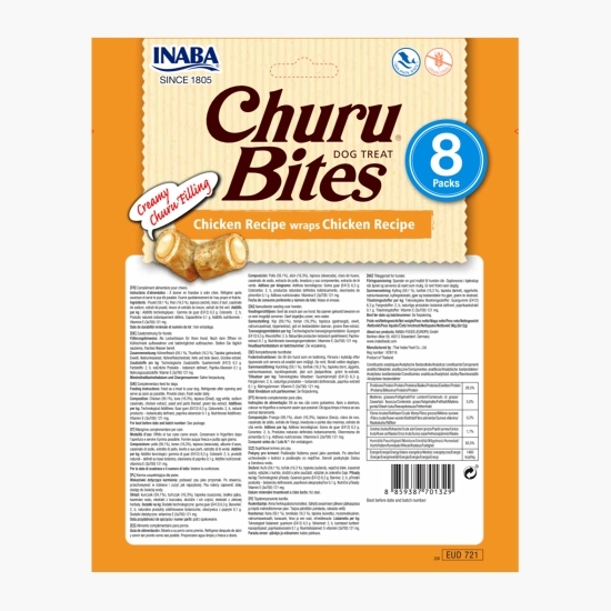 Recompense pentru câini Churu Bites Pui 8x12g (96g)