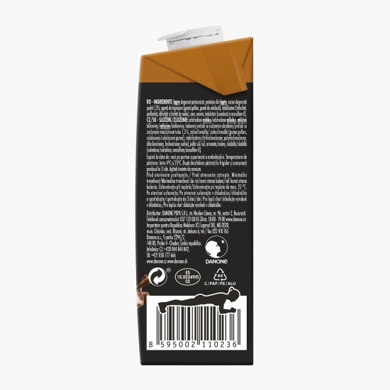 Băutură UHT din lapte cu gust de ciocolată, bogată în proteine, 0.25l
