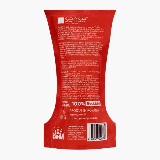 Săpun gel cu acid lactic, rezervă 330ml