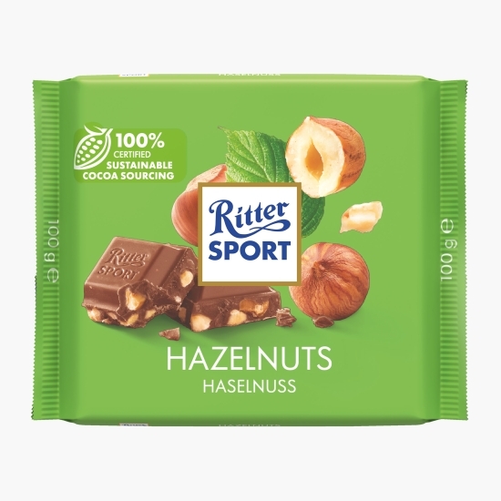 Ciocolată cu alune mărunțite 100g