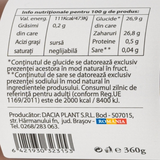 Dulceață de caise și mușețel 360g