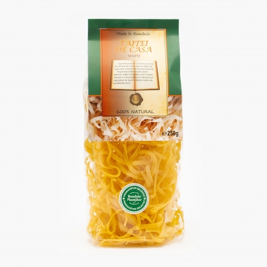 Paste de casă cu ou, tăiței scurți 250g