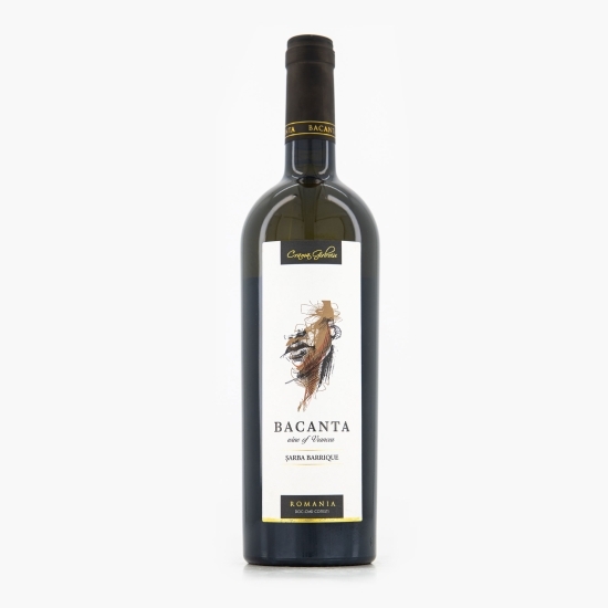 Vin alb sec Bacanta Șarba Barrique D.O.C., 12.5%, 0.75l