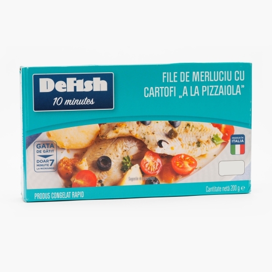 Preparat cu file de merluciu si cartofi A La Pizzaiola 200g