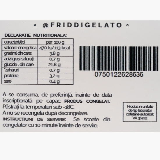 Înghețată vegană cu semințe de dovleac fără zahăr 420ml