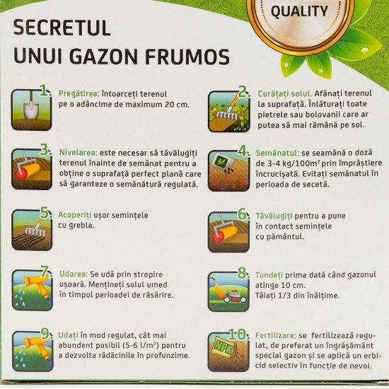 Gazon pentru teren însorit 1kg