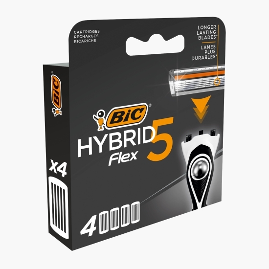 Rezerve aparat de ras Hybrid Flex 5 lame, 4 buc