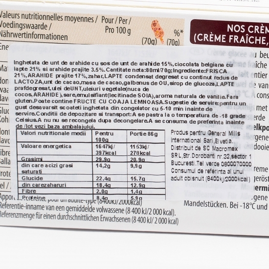 Înghețată pe băț cu cremă de arahide 70g