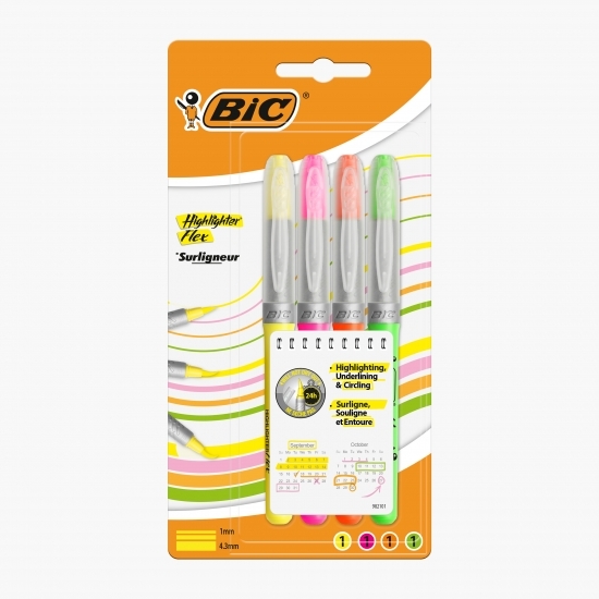 Set 4 evidențiatoare Flex