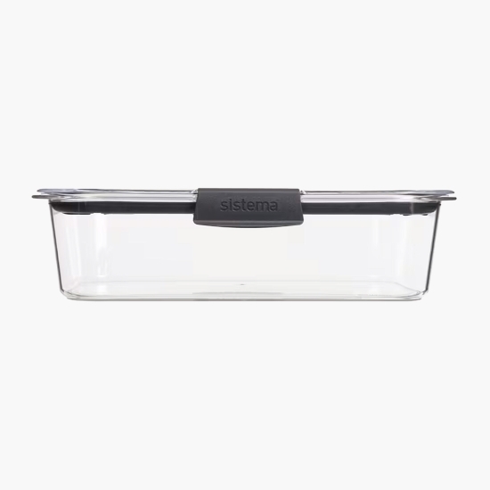 Cutie rectangulară de depozitare alimente, cu capac, Ermetic Brilliance, 2l
