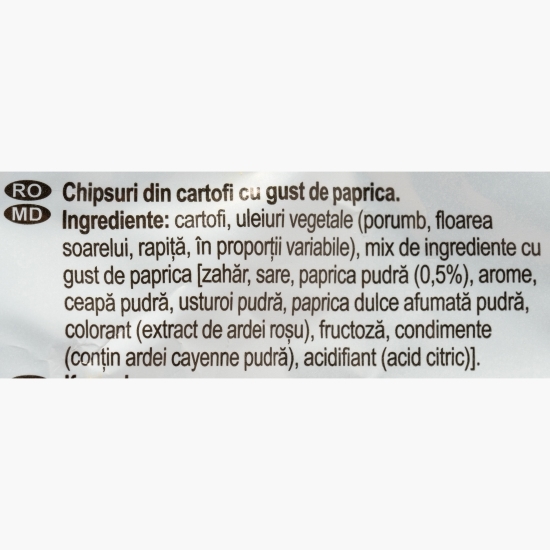 Chipsuri din cartofi cu paprika 125g