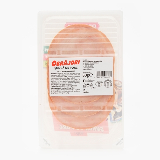 Șuncă de porc Obrăjori 80g