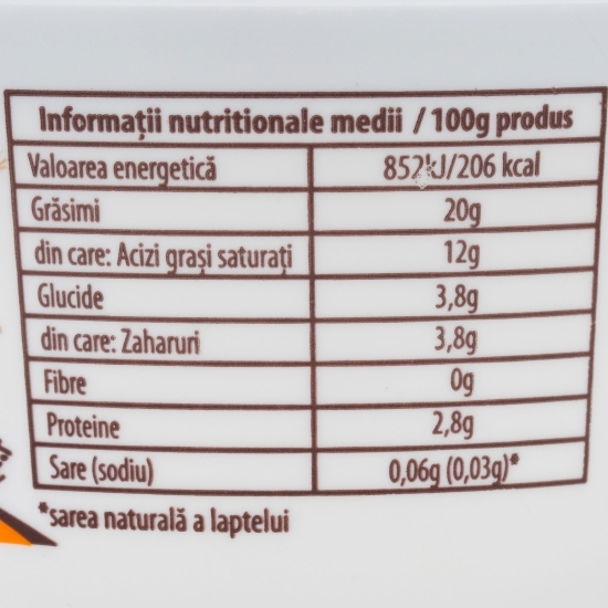 Smântână  20% grăsime, 200g
