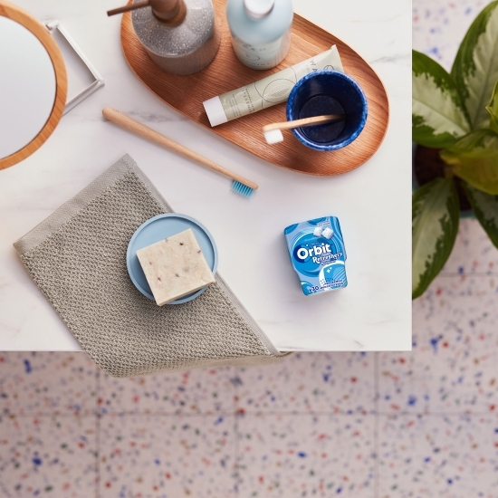 Gumă de mestecat Refreshers Peppermint fără zahăr cu aromă de mentă intensă & mentol 30 buc, 67g
