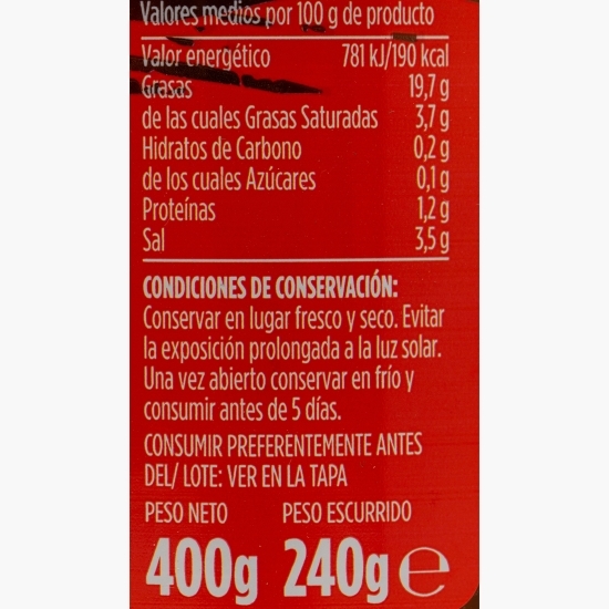 Măsline verzi Manzilla Fina cu sâmburi, cu ardei iute Piri-piri, usturoi și mirodenii 400g