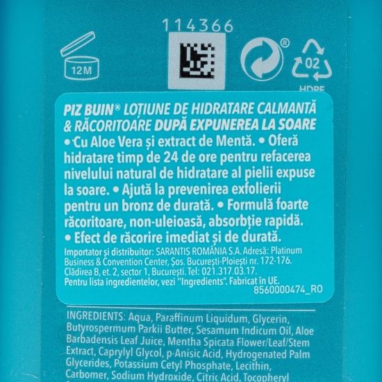 Loțiune după plajă pentru calmarea pielii 200ml