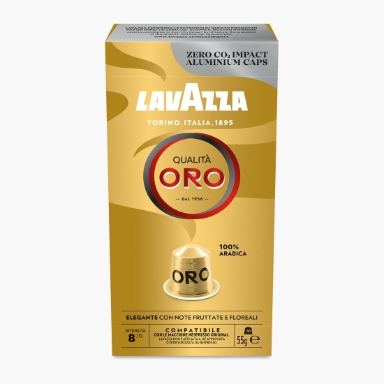 Qualita Oro, 10 băuturi, capsule cafea compatibile Nespresso 