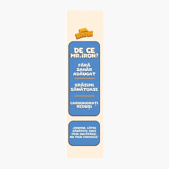 Cereale vegane cu aromă naturală de caramel sărat, cu 30% proteină, fără zahăr, low carb, fără gluten 250g