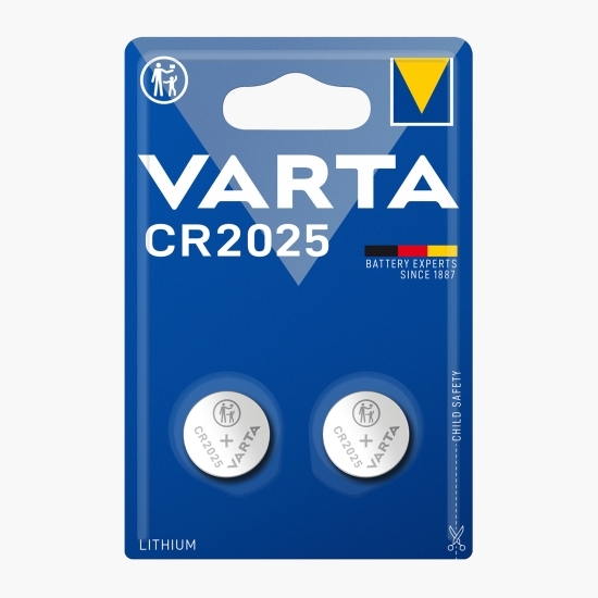 Baterii buton litiu CR2025 3V 170mAh, 2 buc