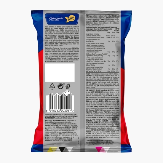 Snacks peștișori crocanți cu sare de mare Bigsters 80g