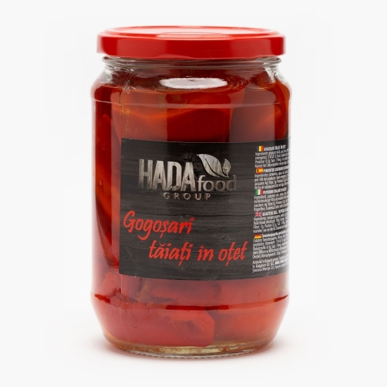 Gogoșari tăiați în oțet 680g