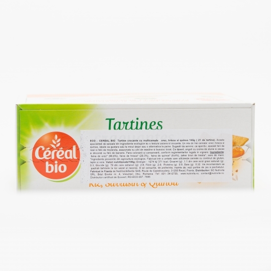 Tartine crocante cu multicereale (orez, hrișcă și quinoa) eco 145g