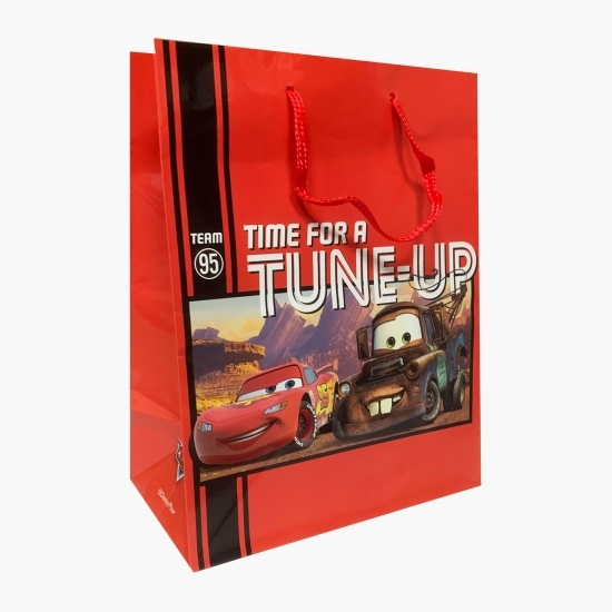 Pungă cadou Cars, medie, 18x22x10cm