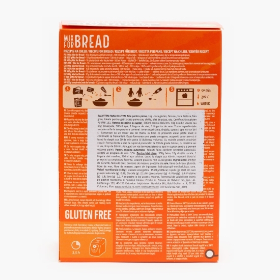 Mix de făină pentru pâine, fără gluten 1kg