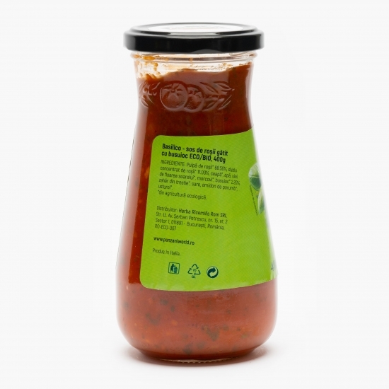 Sos de roșii gătit cu busuioc eco 400g